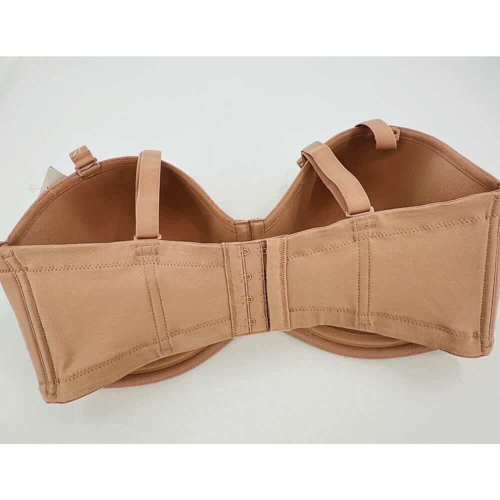 Wacoal Strapless Bra Red Carpet Multiway 854119 Moulded Padded Nude Size 38G - Picture 8 of 14